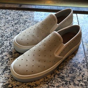 Coach Suede Cameron Studded Slip-Ons